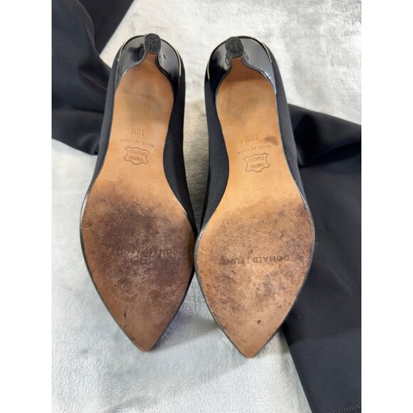 Donald J Pliner womens shoes 10M  Tracey Black Mid Calf Boots - Picture 14 of 16